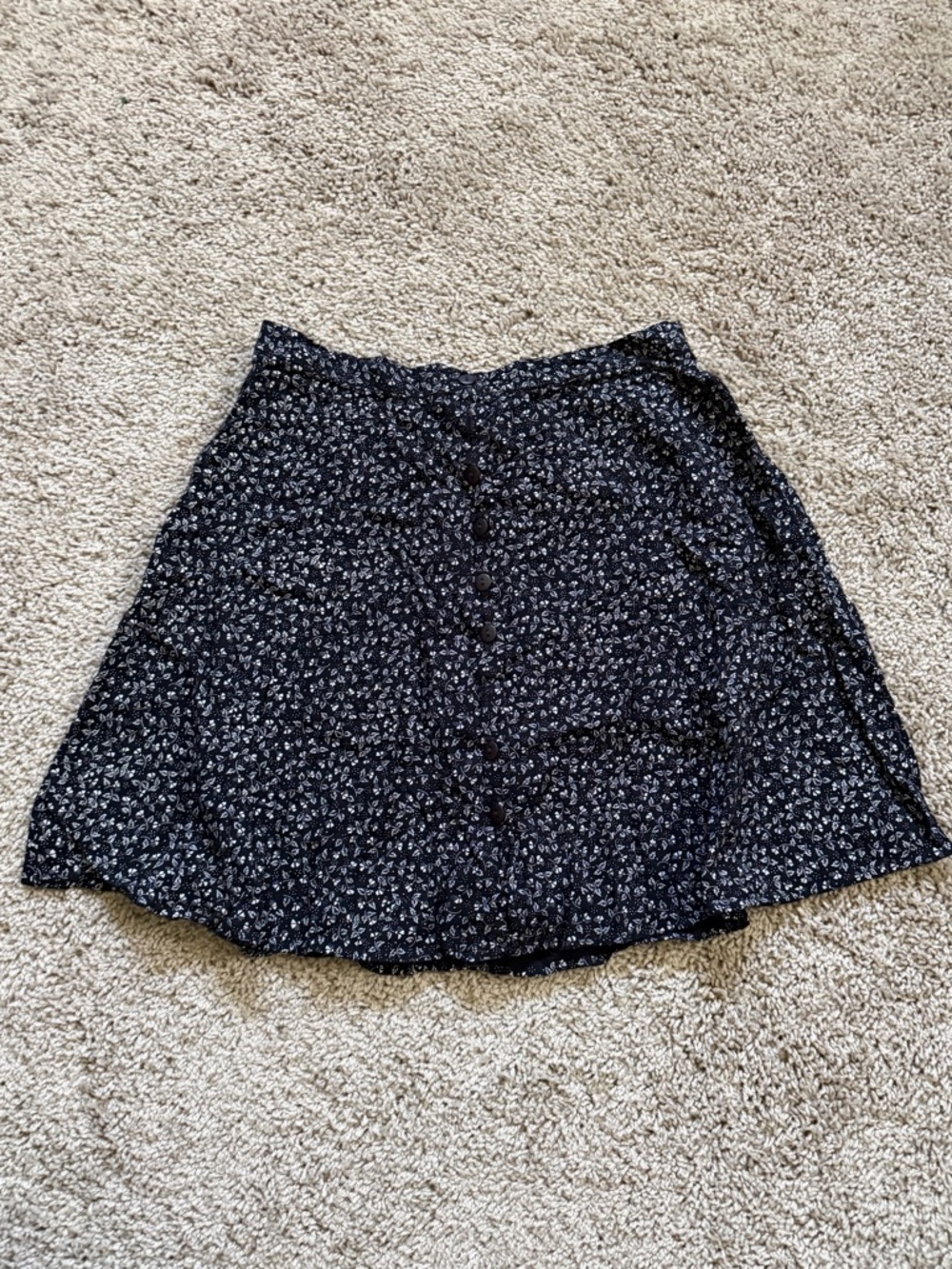 Vintage 90s Exact Change Flower Aline Women's Skirt